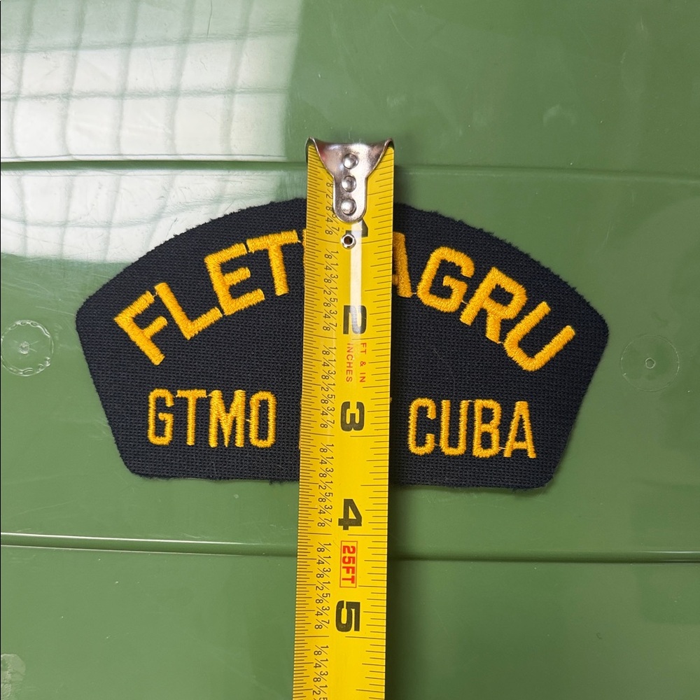 FLETRAGRU GTMO Bay embroidered naval Patch - Picture 3 of 4